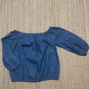 Universal Thread Goods Co. Denim Off Shoulder Top